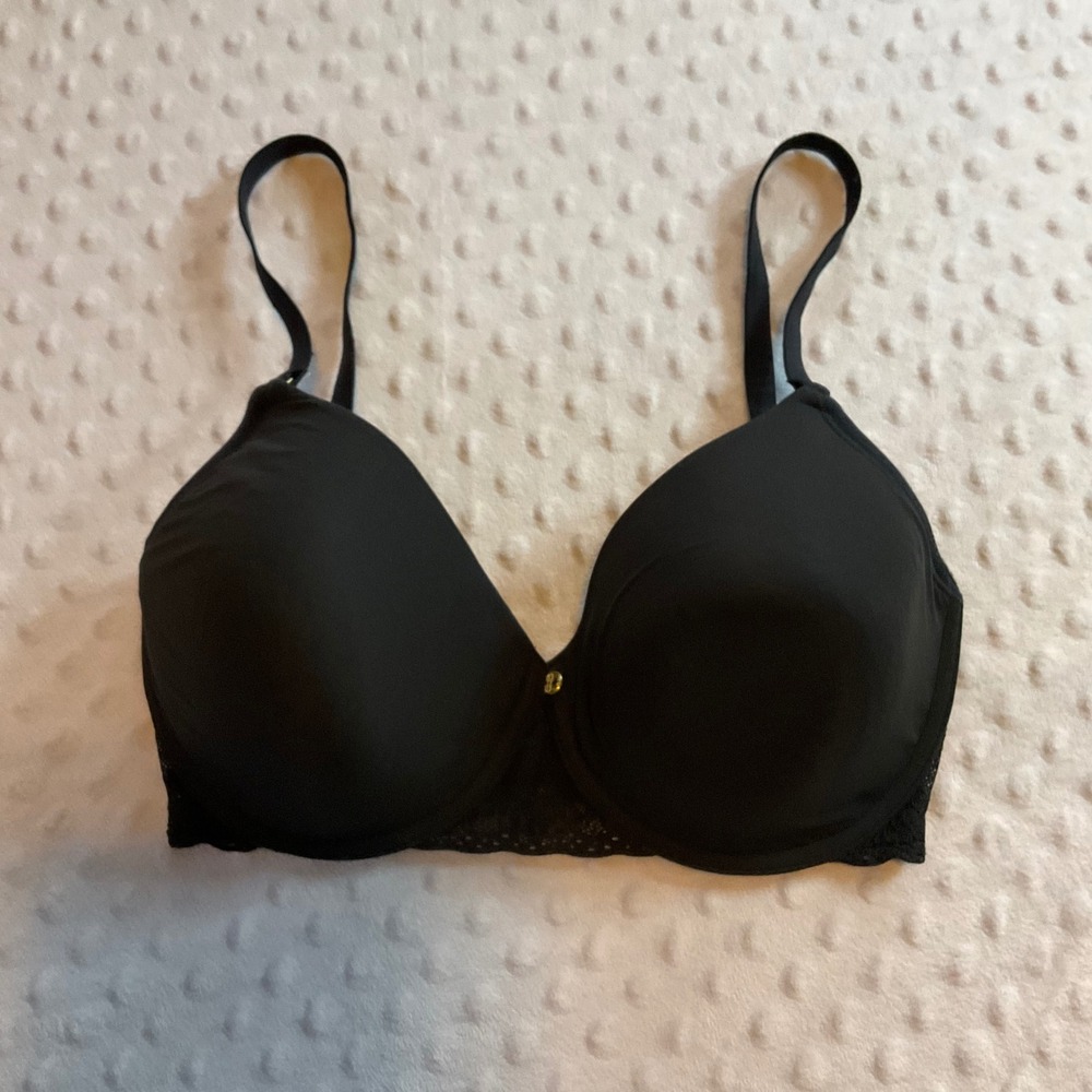 Natori Black Full Coverage Underwire Bra 30G